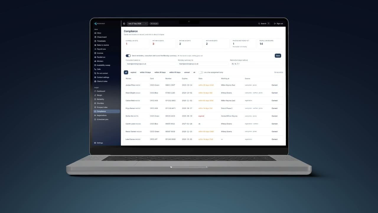 Recruitment CRM, the opening frame of the film