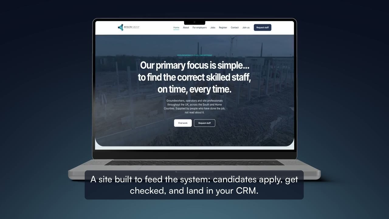 Recruitment Websites, the opening frame of the film